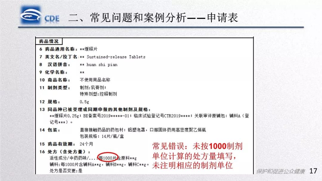 CDE：一致性评价受理审查中存在的问题和案例分析​