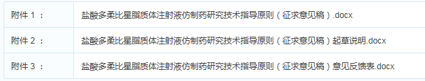 CDE发布《盐酸多柔比星脂质体注射液仿制究技术指导原则》征求意见，质量对比>BE>或临床