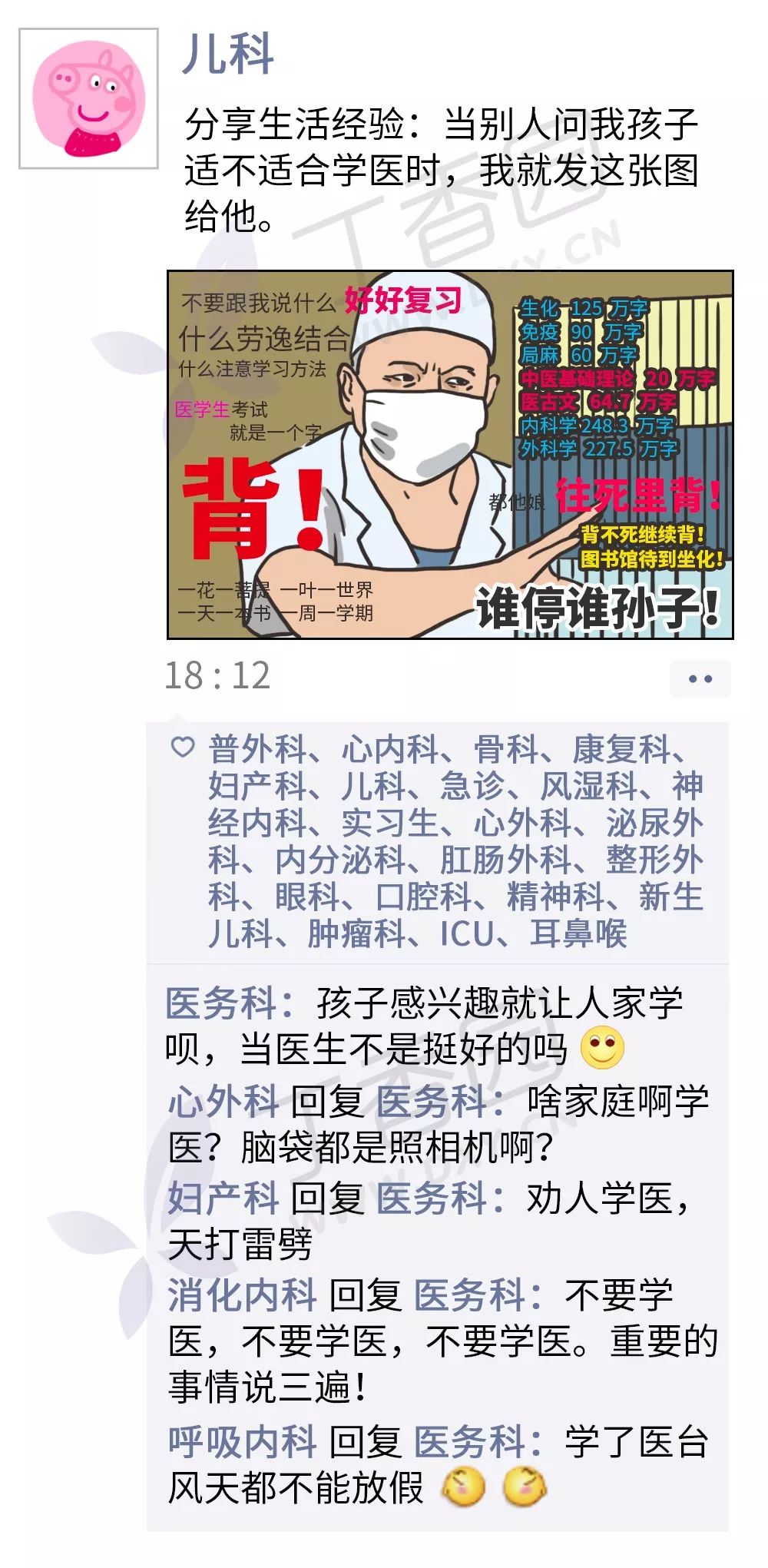 《医院各科室朋友圈图鉴》 《医院各科室朋友圈图鉴》