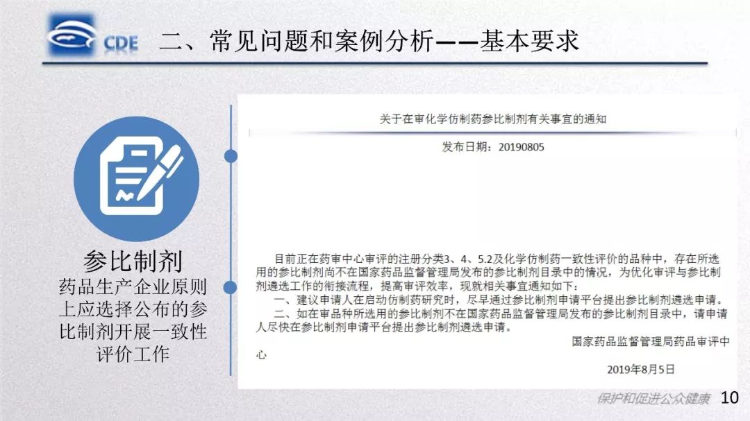 CDE：一致性评价受理审查中存在的问题和案例分析​