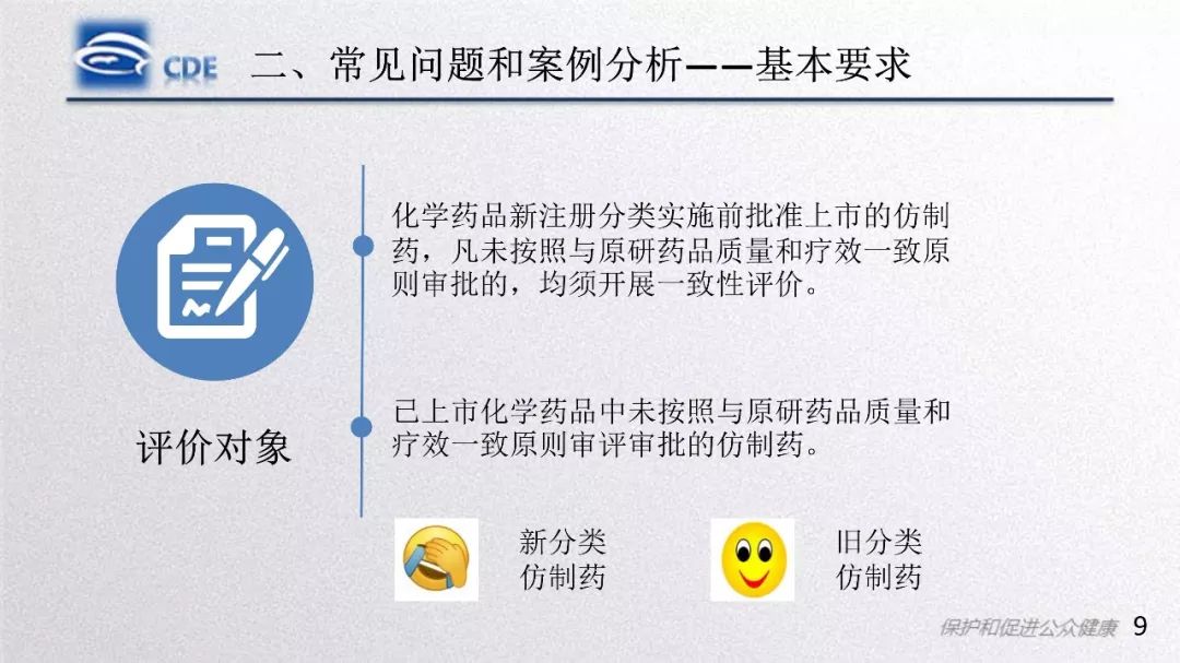 CDE：一致性评价受理审查中存在的问题和案例分析​