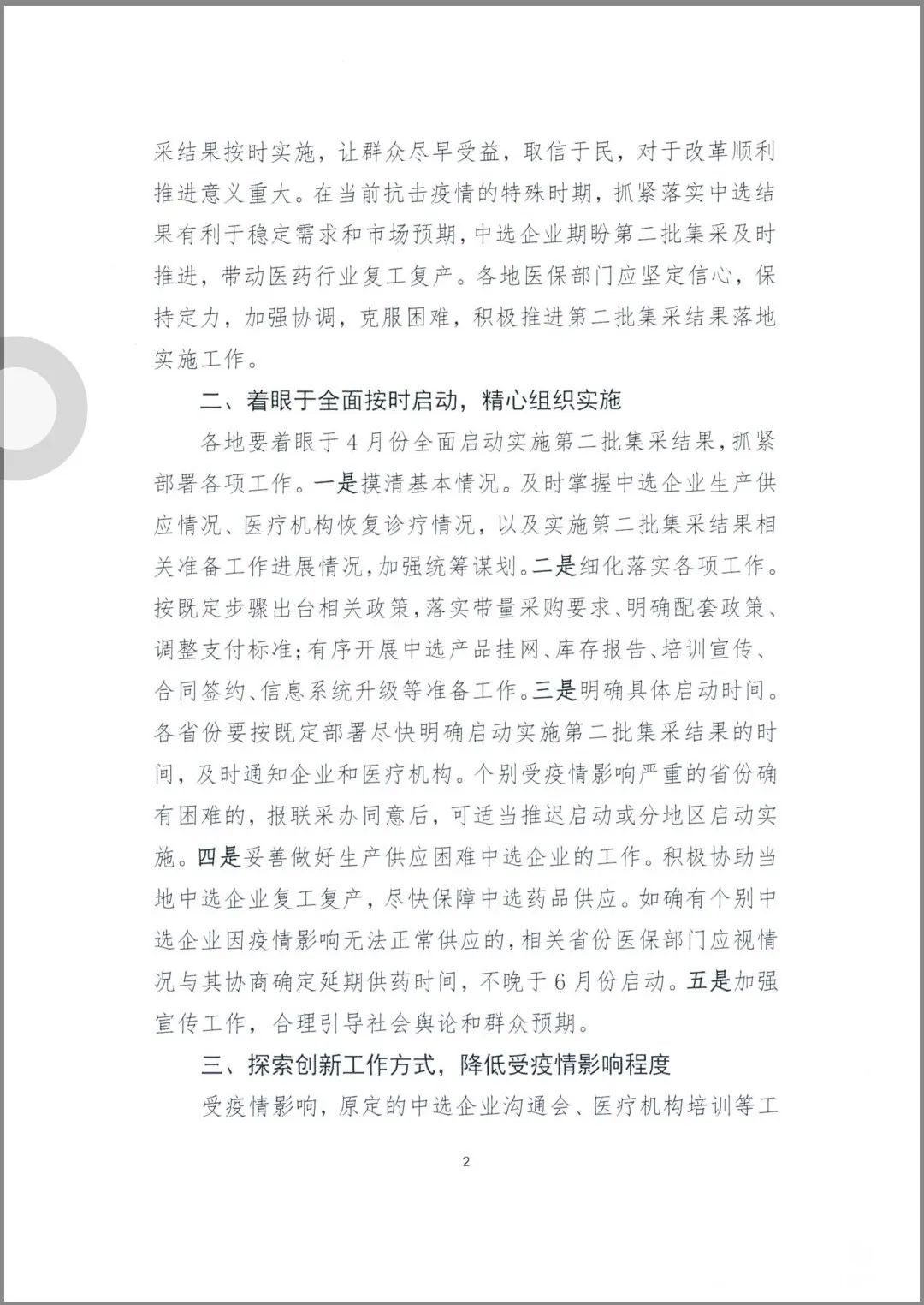 第二批国家集采，4月全面启动！