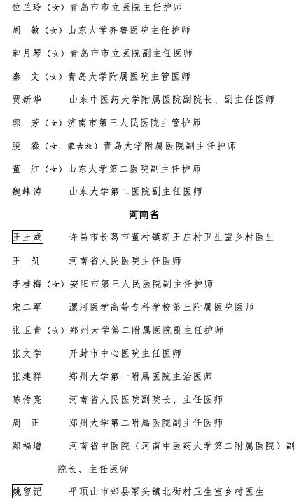 李文亮、刘智明等 34 人被追授新冠疫情防控先进个人称号