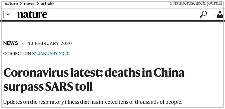 新冠肺炎累计致死人数已超非典