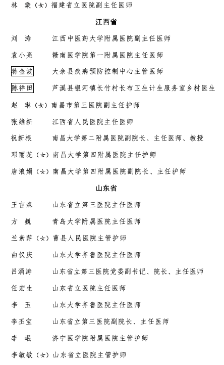 李文亮、刘智明等 34 人被追授新冠疫情防控先进个人称号