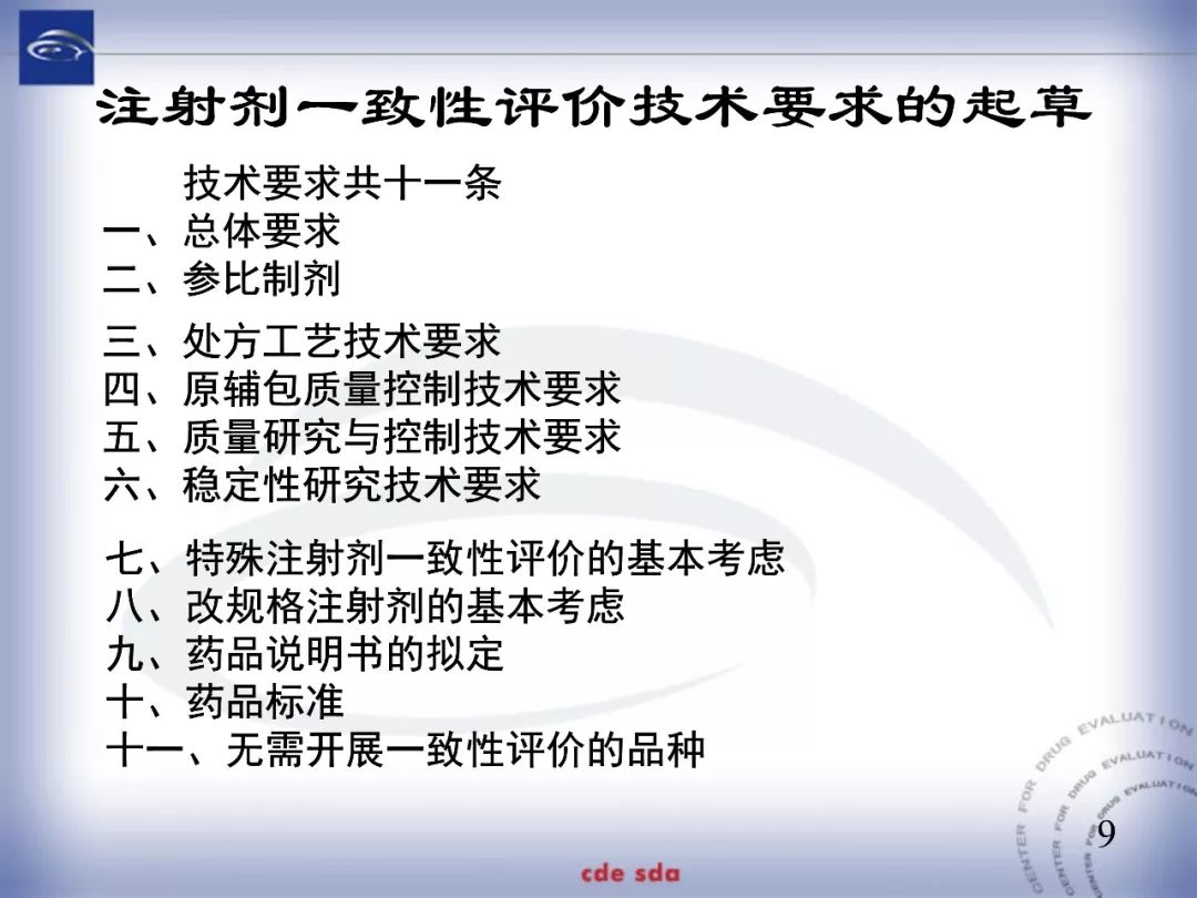 CDE：化学仿制药注射剂一致性评价技术要求的起草和考虑